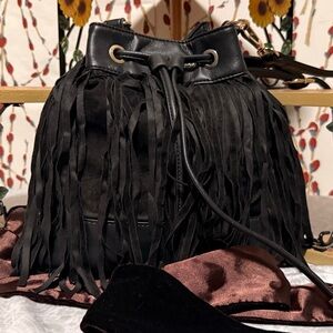 G by Guess Black Tote with Gold Details